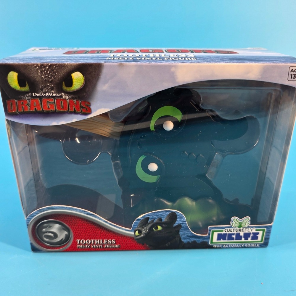 CultureFly Meltz Toothless Vinyl Figure DreamWorks Dragons Night Fury New Box